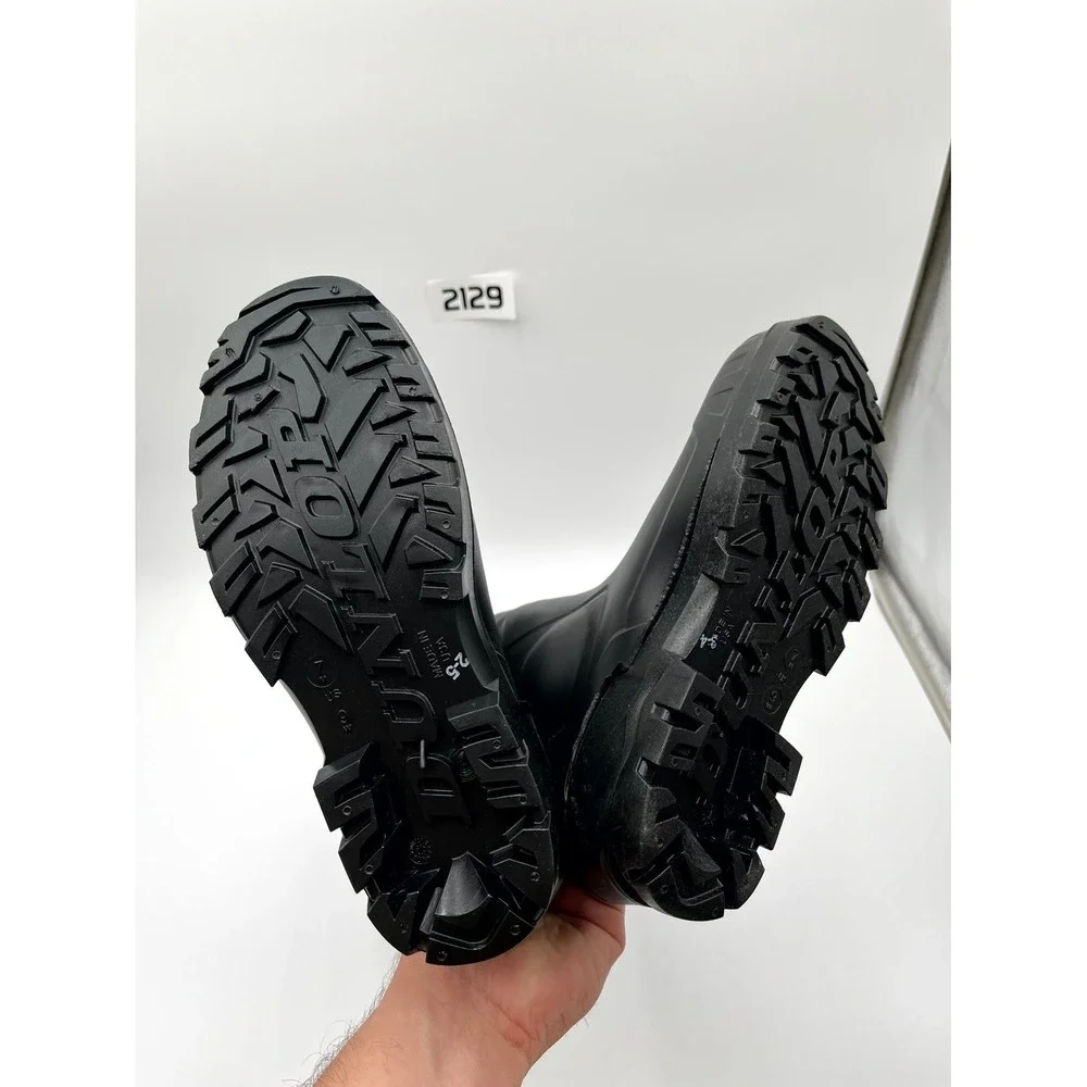 Dunlop Chesapeake Unisex M7/W9 Rain Boots‎ Black Steel Toe Pull On Waterproof